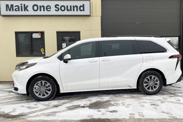Toyota 2022 Sienna with professional window tint in North Bay